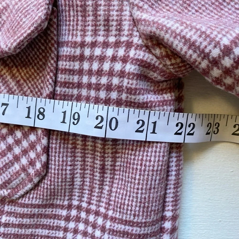 FDJ French Dressing Jeans Blush Glen Plaid Shacket - Picture 9 of 13